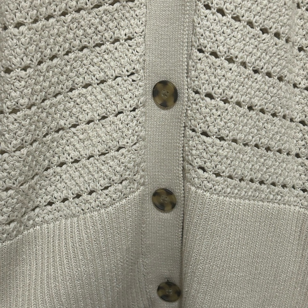 Gap Split Hem Button-Up Women's Sweater - image 3